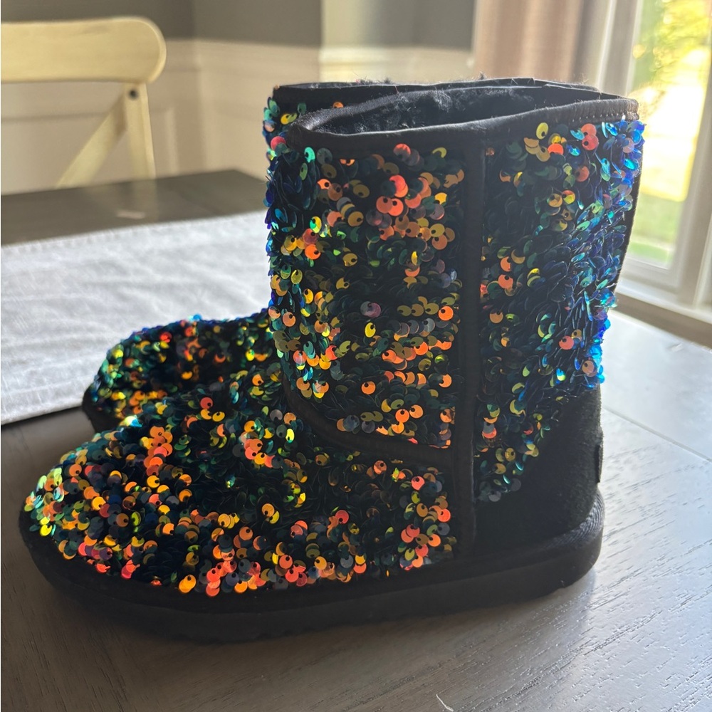 Ugg Sequin Black Boots